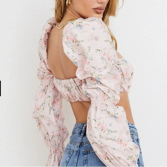 House of CB Henrietta Floral Top - Picture 2 of 13